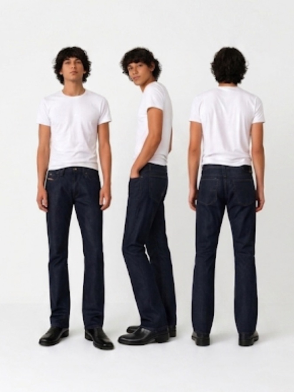 Diesel Zatiny Jeans Mens 38X30 Dark Wash Bootcut Button Fly 100% Cotton Y2K EUC!